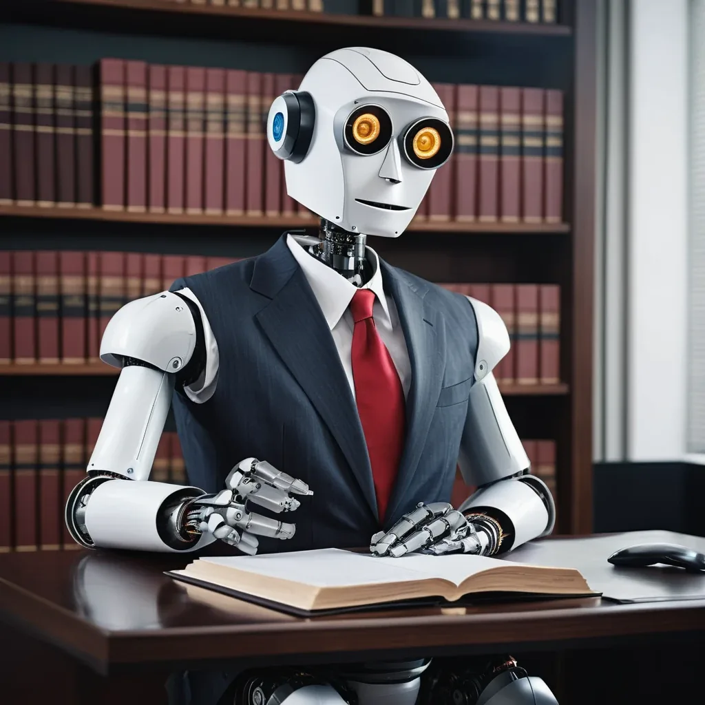 “Robot dressed as a lawyer” prompt